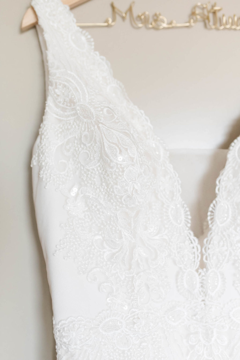 Scalloped Neckline Wedding Gown with Illusion Detail | Ivory & Lace Maggie Sottero Wedding Dress