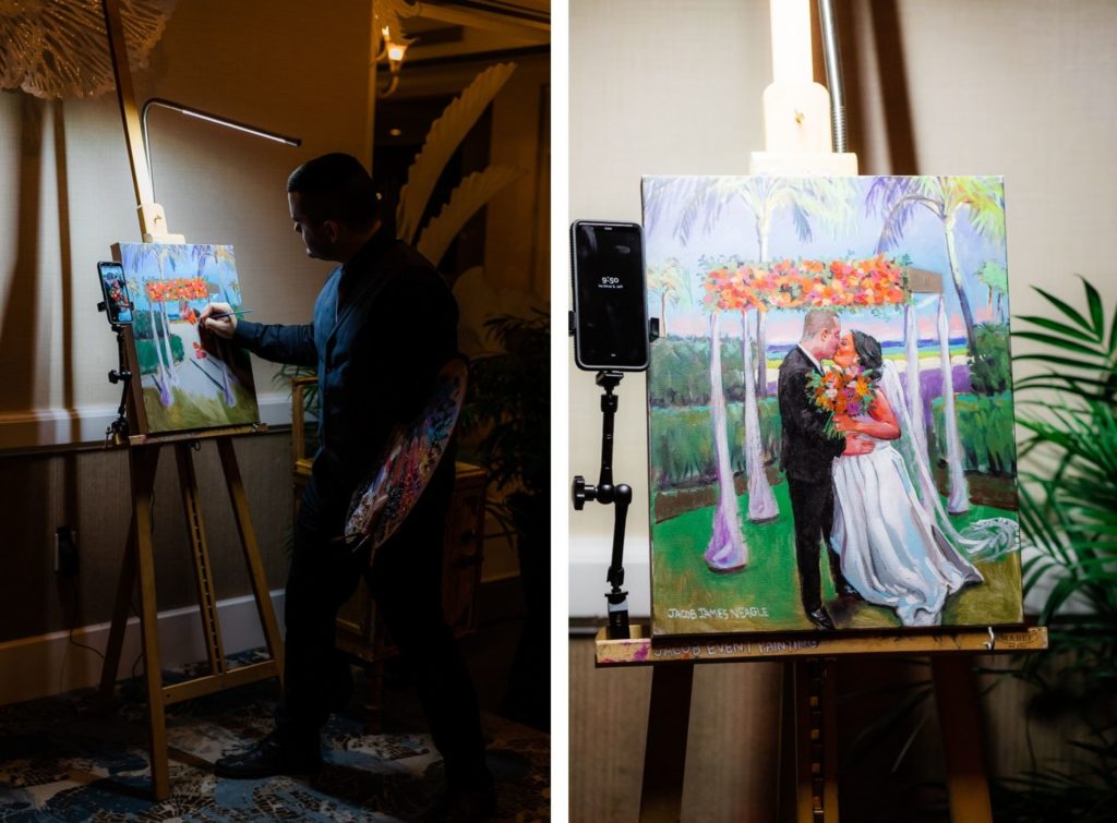 Wedding Reception Entertainment Live Painter