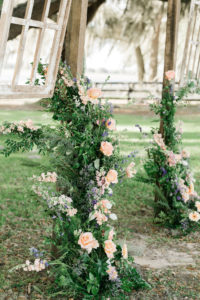 Tampa Farm Wedding Venue | Floral Décor Details with Greenery | Covington Farm