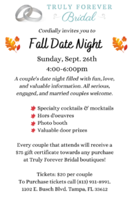 Truly Forever Date Night | Tampa Wedding Bridal Show 2021