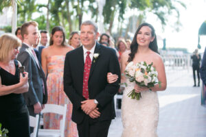 Father of the Bride Walks Bride Down the Aisle | Carrie Wildes Photography