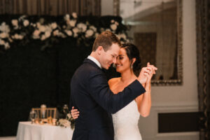 Bride and Groom First Dance Wedding Portrait