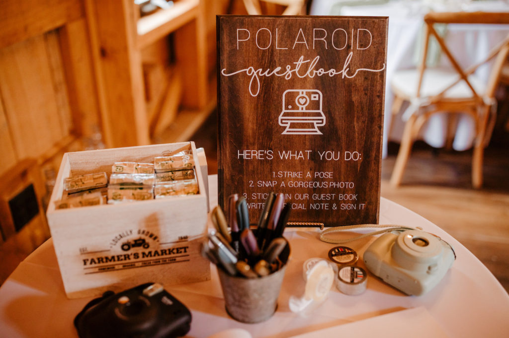 Unique Wedding Interactive Ideas | Wedding Polaroid Cameras for Guest to Take Pictures During the Reception