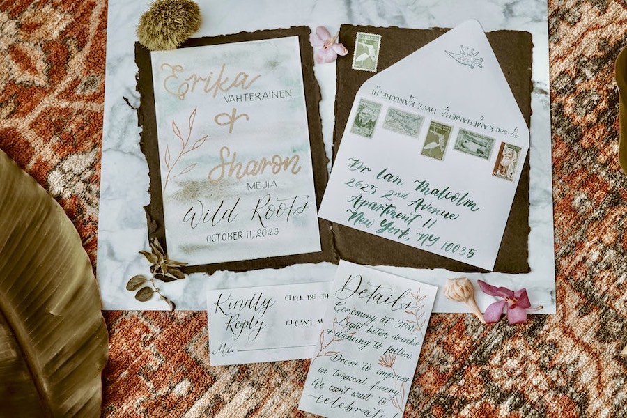 Tampa Bay Wedding Calligraphy and Invitations | Inky Fingers Calligraphy