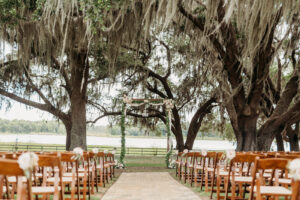 Waterfront Rustic Tampa Bay Wedding Ceremony Venue | Covington Farms in Tampa Florida