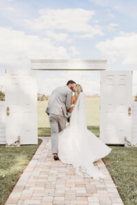 Bride and Groom Wedding Portrait | South Florida Rustic Wedding Ceremony | Covington Farms
