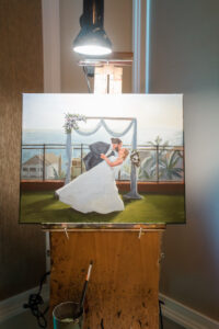 Live Wedding Painter First Dance Wedding Portrait | Grant Hemond & Associates