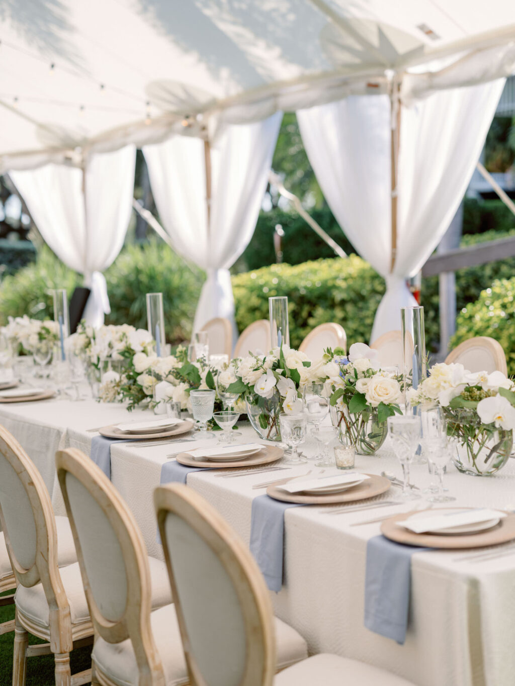 Luxurious Outdoor Tented Reception at Harbourside Lawn | Florida Wedding Venue The Resort at Longboat Key Club