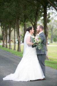 Bride and Groom First Look Wedding Portrait | Carrie Wildes Photography