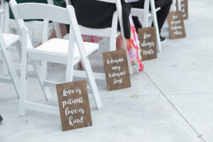 Wooden Wedding Quote Aisle Signs