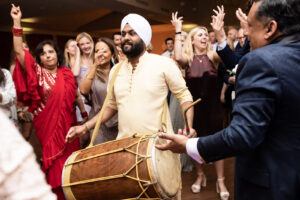 Bollywood Inspired Wedding Reception Dance Floor Wedding Portrait | Graingertainment