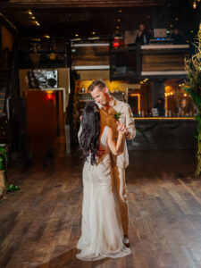 Tampa Bay Bride and Groom First Dance at Florida Wedding Venue NOVA 535 in Downtown St. Pete