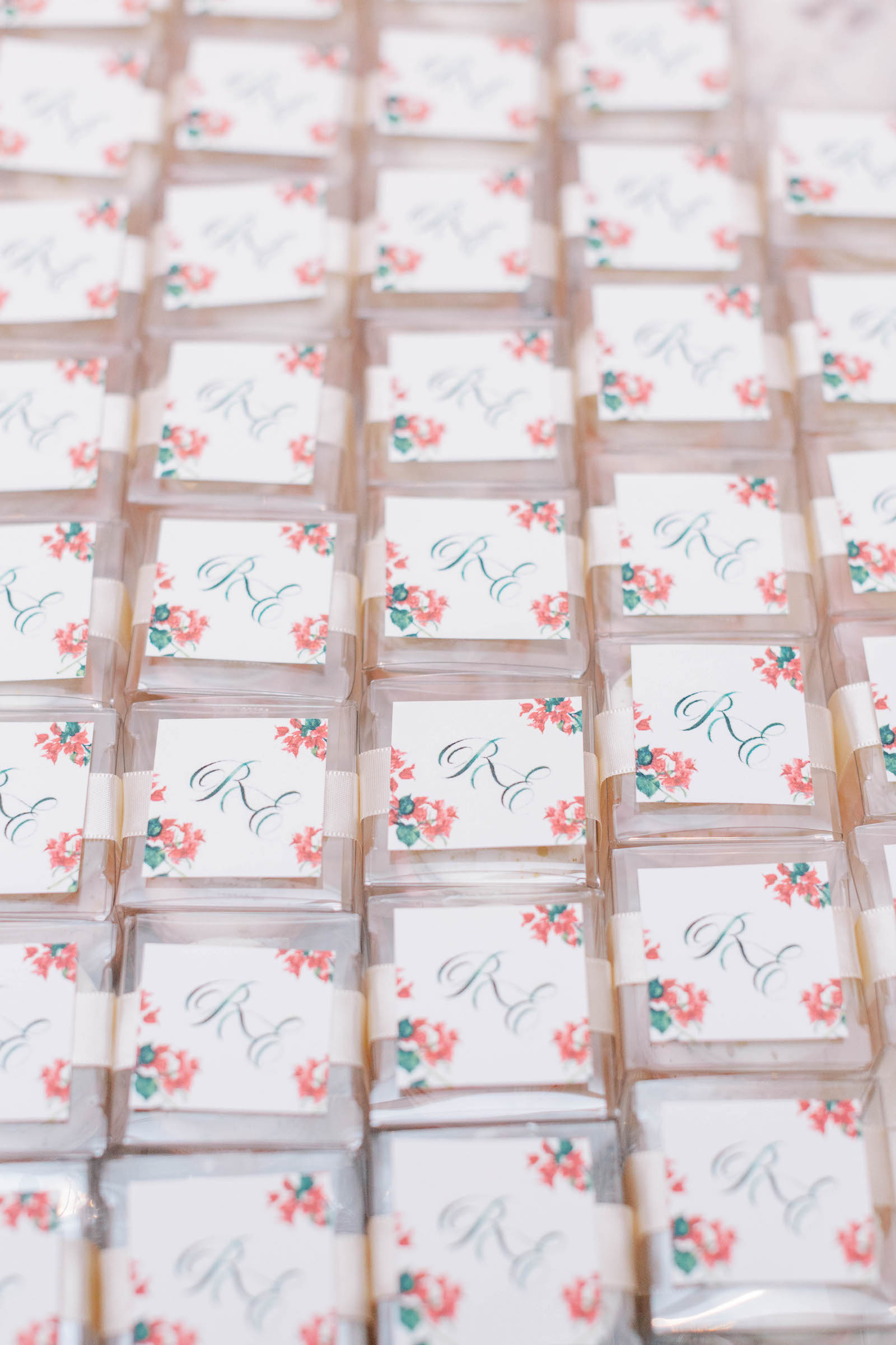Floral Detail Wedding Place Cards