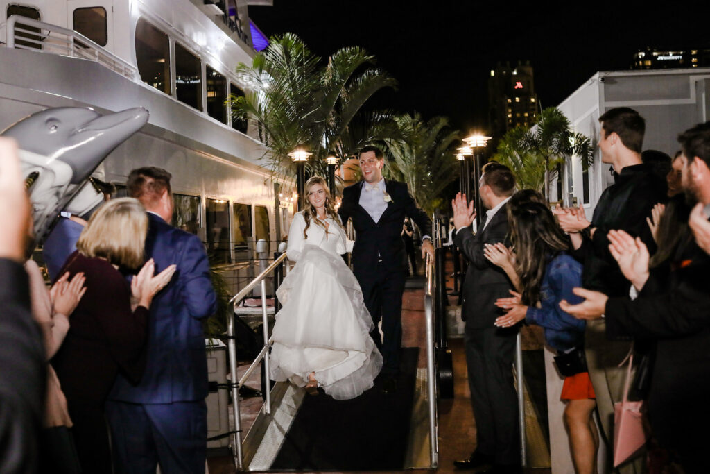 Wedding Exit Downtown Tampa Wedding Venue Yacht Starship | Photographer Lifelong Photography Studio