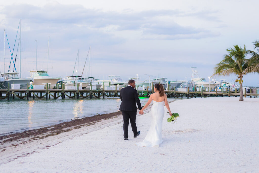 Bride and Groom Wedding portrait | Isla Del Sol Florida Wedding Ceremony St. Pete Beach