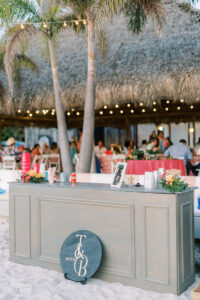 Lilly Pulitzer Inspired Tropical and Vibrant Wedding Décor | Beach Wedding Bar