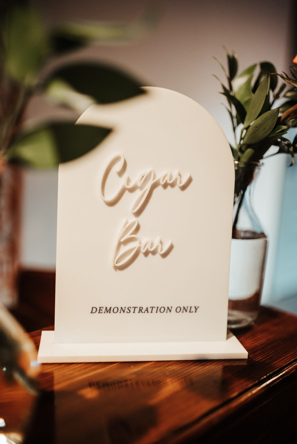 Cigar Bar | Modern Wedding Signage