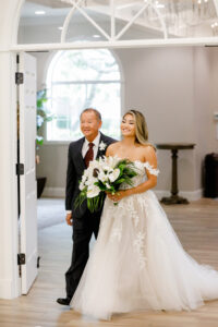 Bride Walking Down the Aisle with Father of the Bride | Tampa Lifelong Photography