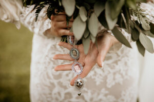 Bride Something Old Locket Portrait Idea