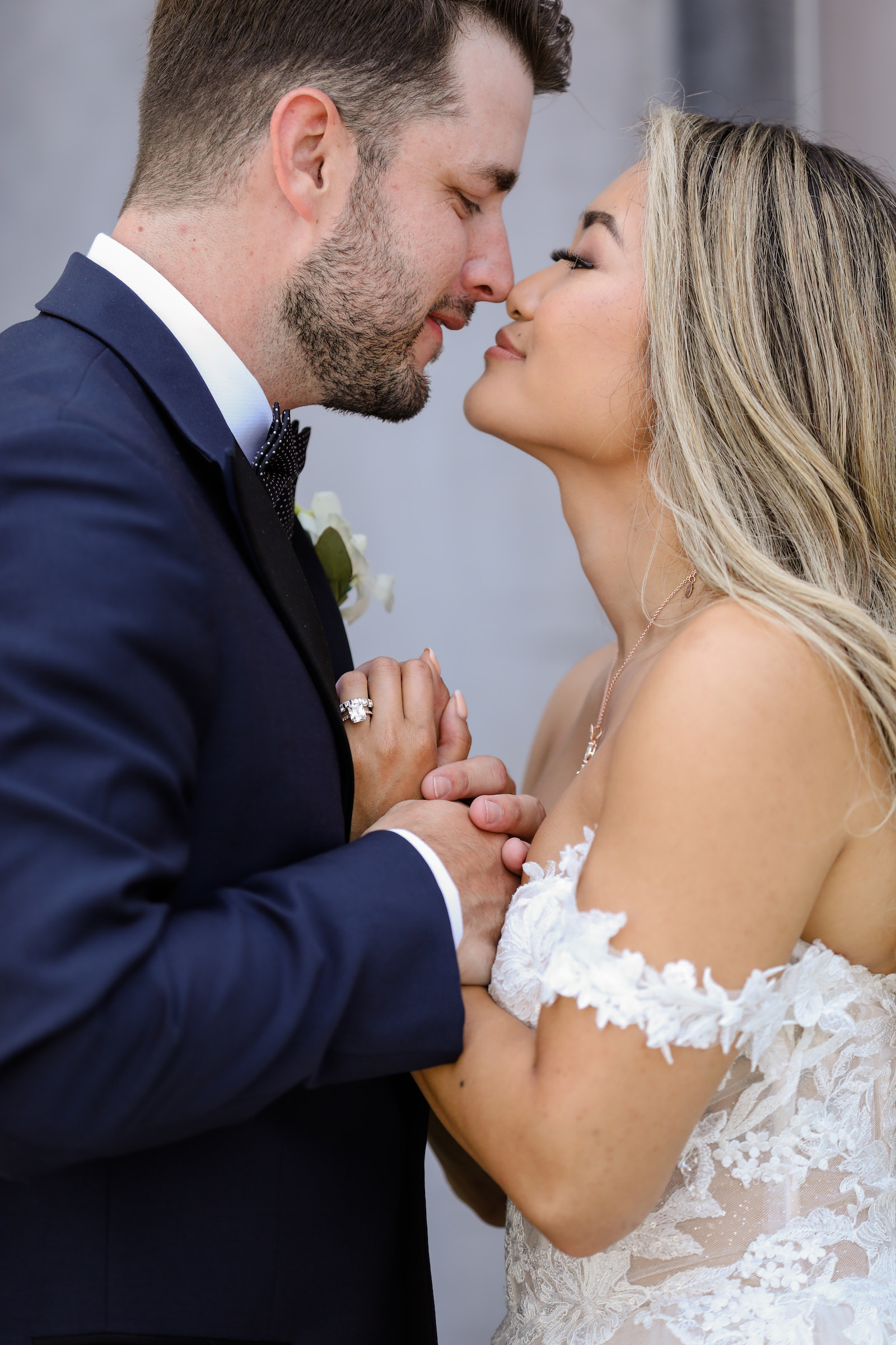 Bride and Groom Intimate Wedding Portrait | Tampa Florida Wedding Photographer Lifelong Photography