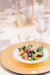 Caribbean Style Salad Wedding Reception Starter | Tampa Caterer Elite Events Catering