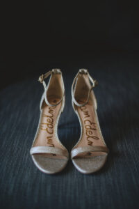 Bride Sam Edelman Silver Glitter Strappy Sandal Wedding Heel Shoes