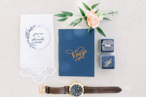 Wedding Vows Book and Grooms Watch
