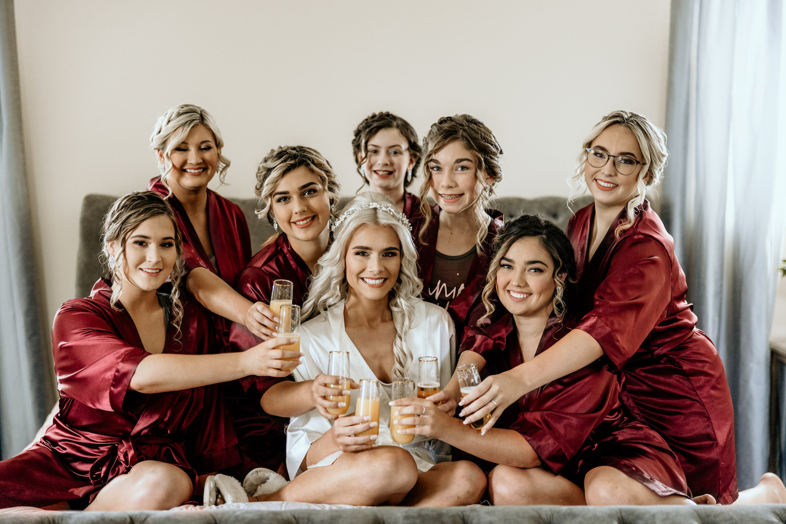 Bride and Bridesmaids Getting Ready | Adore Bridal Hair and Makeup Tampa
