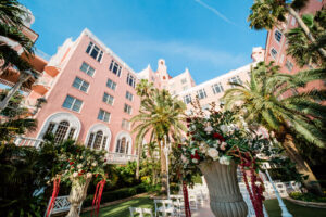 Historic Pink Palace St. Petersburg Wedding Venue The Don Cesar | Tampa Bay Wedding Florist Botanica