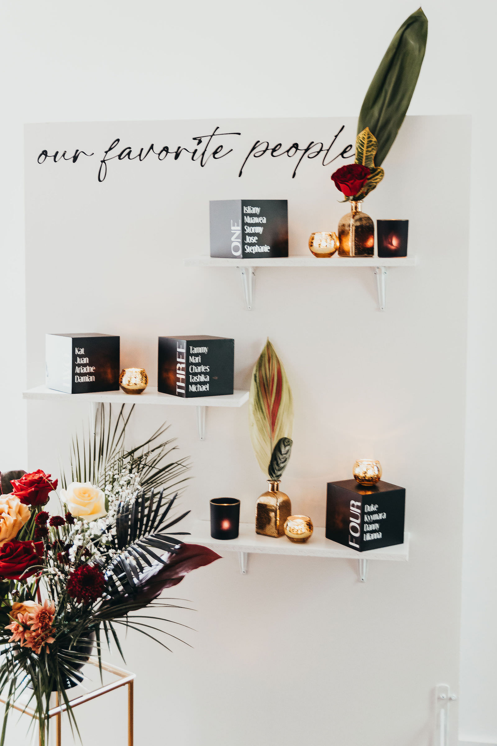 Unique Wedding Seating Assignment Display | MDP Events Planning