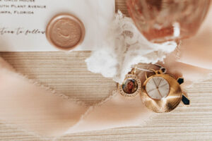 Warm Romantic Neutral Wedding, Bridal Accessory Remembrance Charms