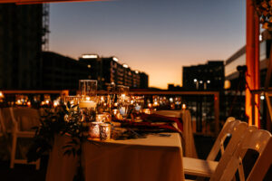 Romantic Boho Rooftop Wedding Reception | Downtown St. Petersburg Wedding Venue Red Mesa Events