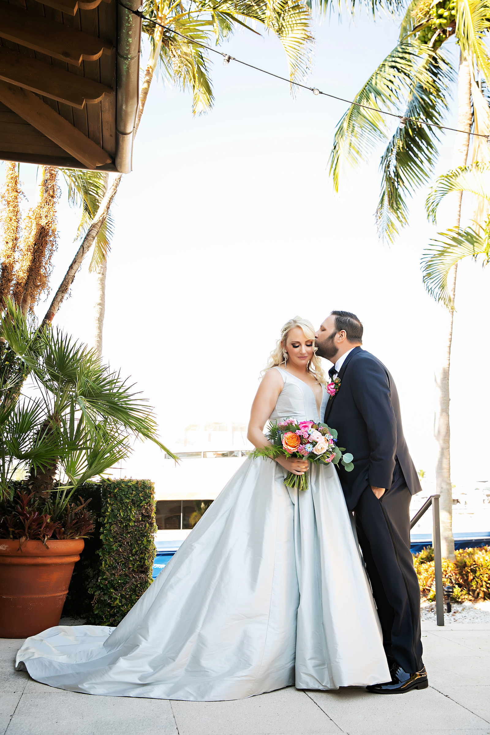 Bride and Groom Wedding Portrait | Florida Photographer Limelight Photography