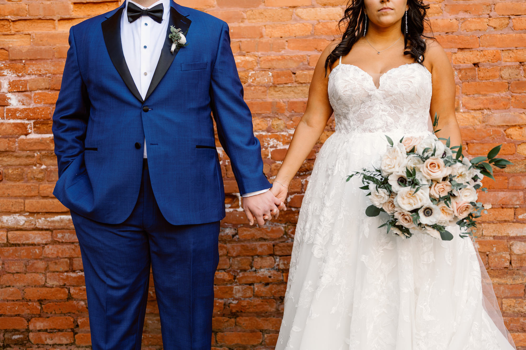 Bride and Groom Wedding Portrait Ideas | Dewitt for Love Photography | Historic Industrial Brick Wedding Tampa Heights Industrial Venue Armature Works