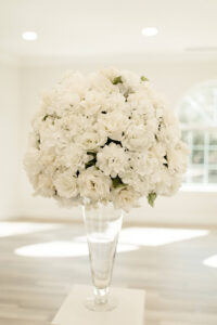 White Roses Wedding Ceremony Decor