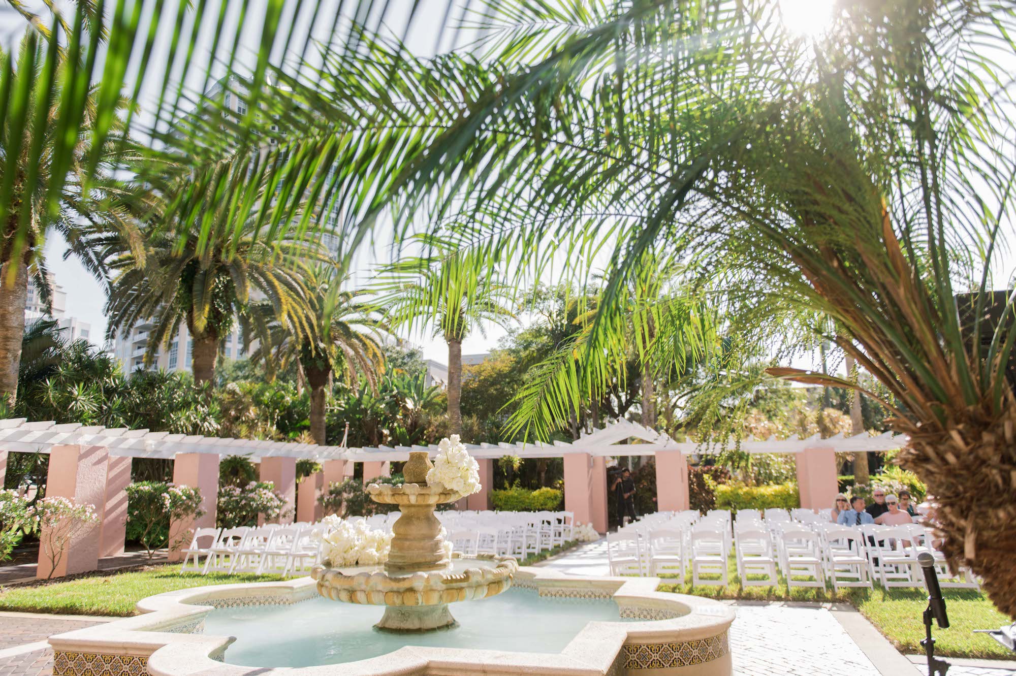 Timeless and Classic Courtyard Wedding Ceremony | St. Pete Wedding Venue The Vinoy Renaissance