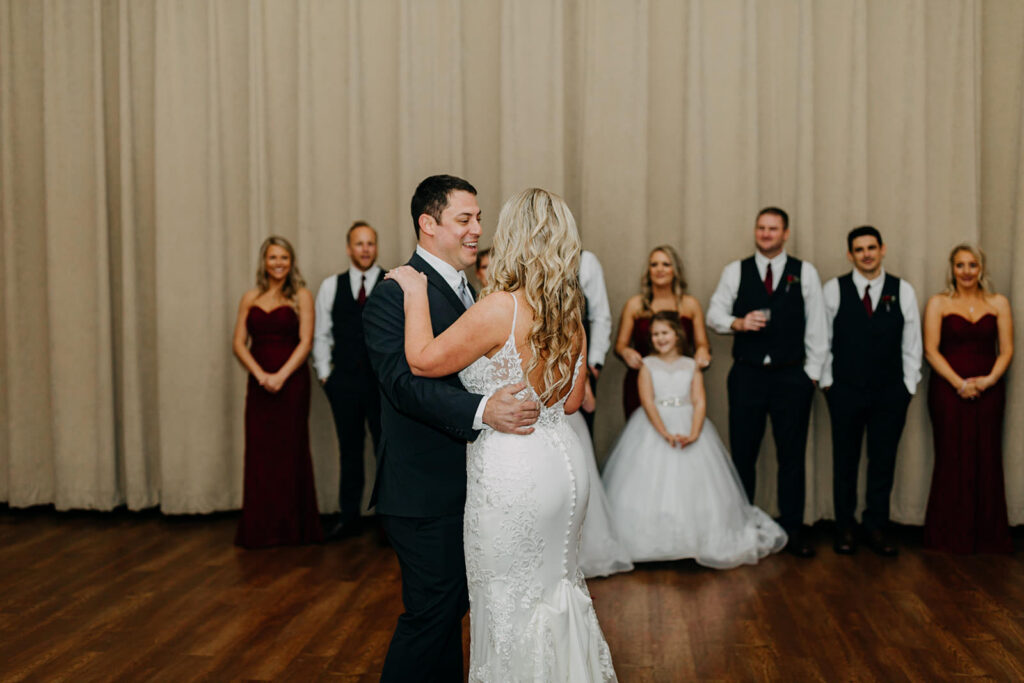 Bride and Groom First Dance Wedding Portrait | Tampa Wedding DJ Grant Hemond and Associates