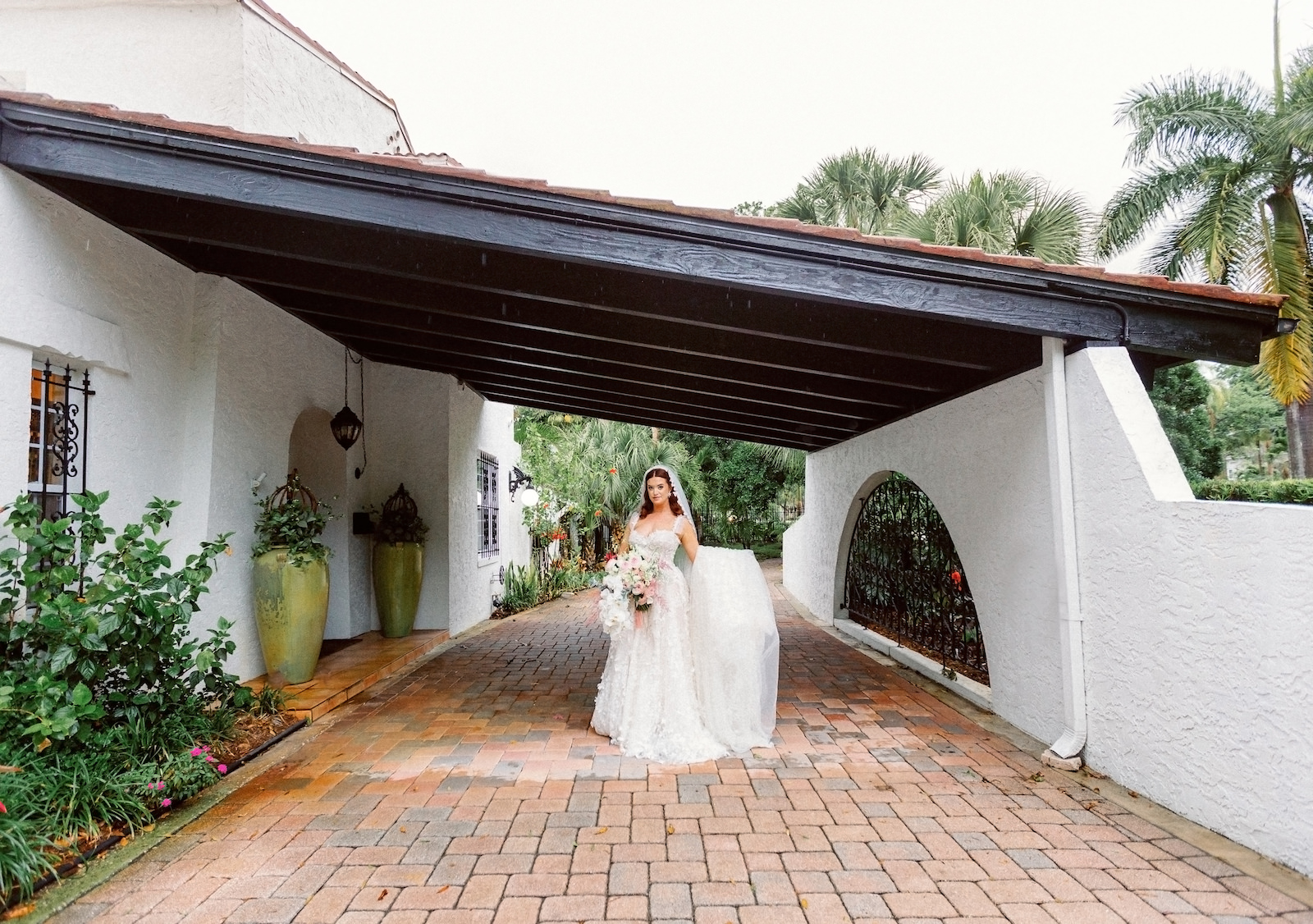 Fairytale Red and Pink Private Residence Wedding, Bride Wedding Portrait | Tampa Bay Wedding Photographer Dewitt for Love Photography