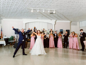Fairytale Private Residence Wedding Reception, Bride and Groom Dancing to Live Band | Tampa Bay Wedding Photographer Dewitt for Love