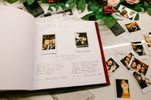 Wedding Guest Book with Retro Polaroid Camera