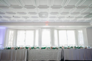 Blue and Silver Wedding Reception Tables | Tarpon Springs Golf Club Wedding Reception Crescent Oaks