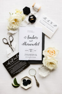 Black and White Modern Romantic Wedding Invitation Suite | Tampa Bay Wedding Photographer Lifelong Photography Studio