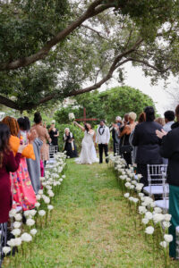 Modern Romantic Glam Wedding, Bride and Groom Recessional Ceremony | Tampa Bay Wedding Photographer Lifelong Photographer Studio