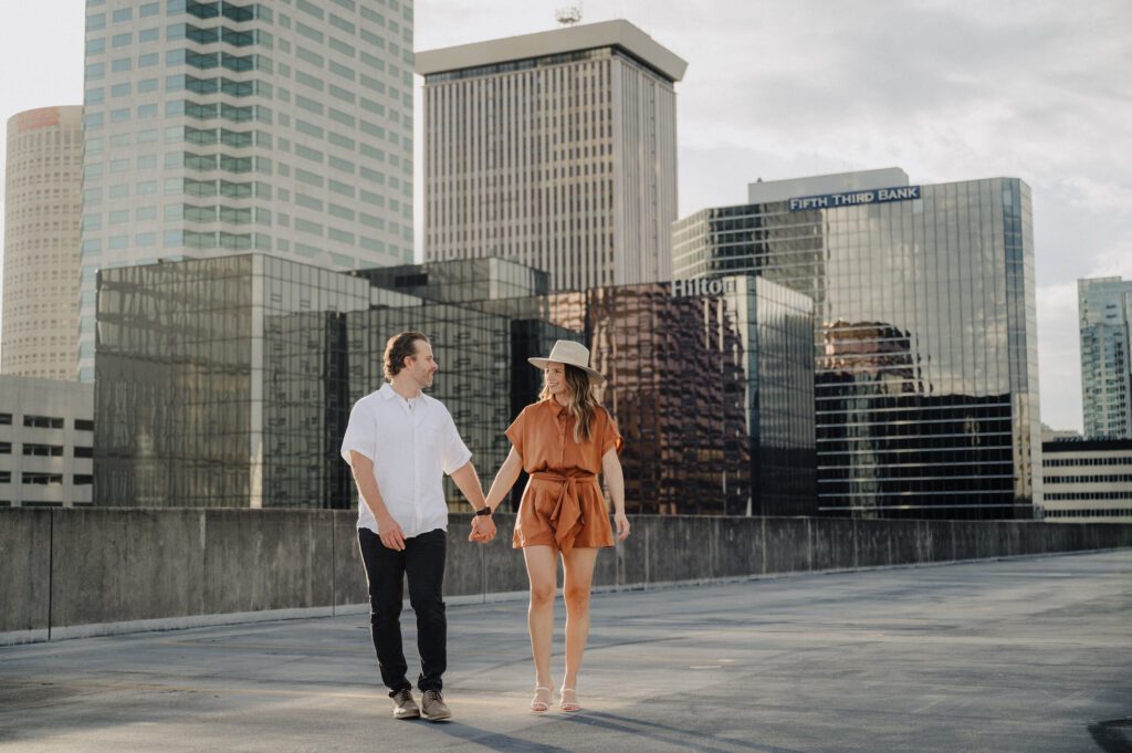 Downtown Tampa Rooftop Engagement Shoot | McNeile Photography