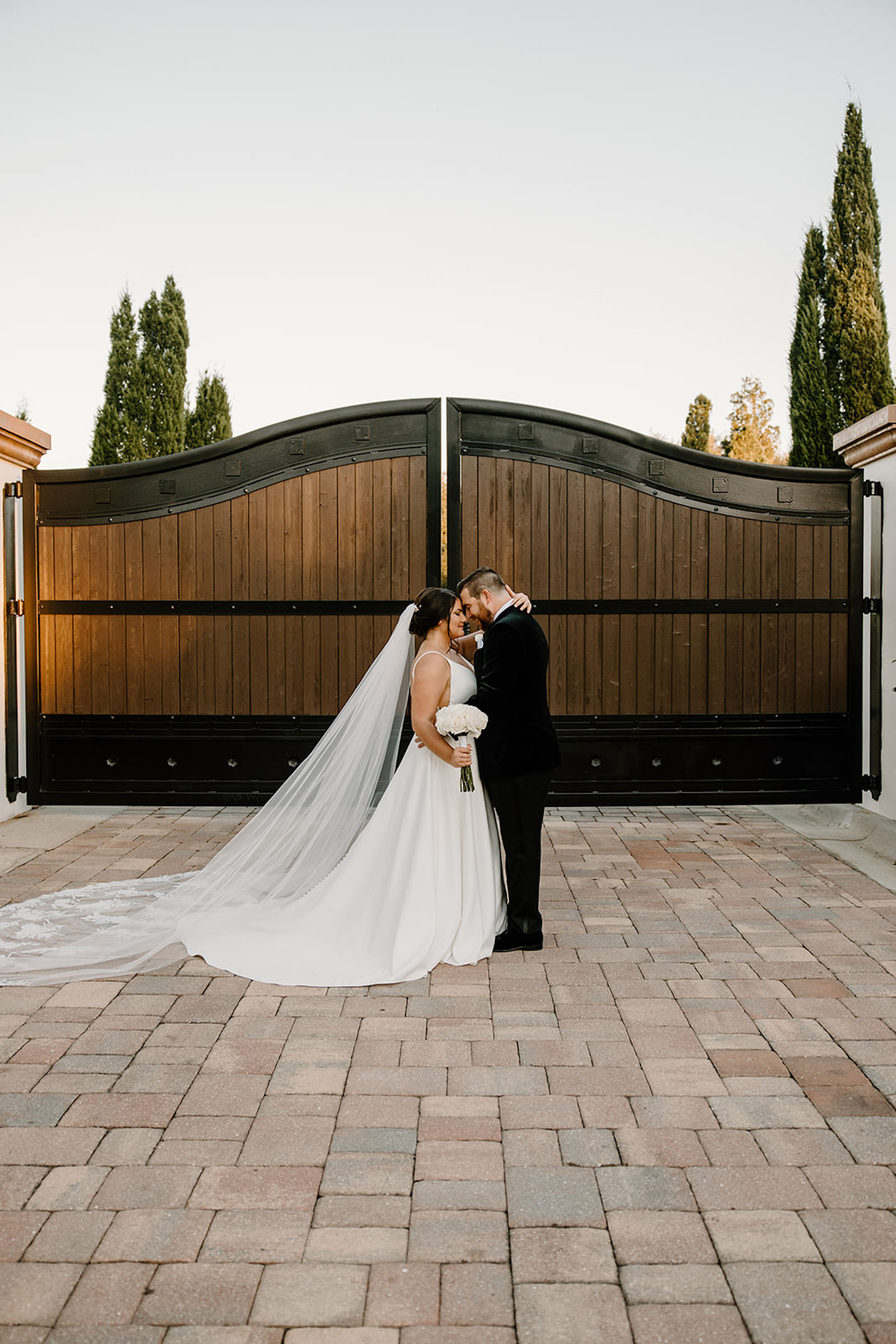 Bride and Groom Intimate Wedding Portrait | Tampa Bridal Hair and Makeup Femme Akoi