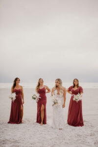 Boho Dusty Rose Mismatched Beachy Bridesmaids Dresses Ideas