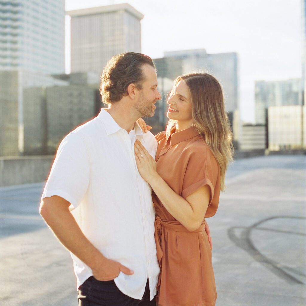 Downtown Tampa Rooftop Engagement Shoot | McNeile Photography