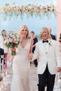 Same Sex Lesbian Couple Exiting Wedding Ceremony Vows | Tampa Bay Wedding Photographer Amanda Zabrocki Photography