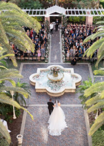Drone from the Sky Wedding Ceremony Photo | St. Pete Wedding Venue The Vinoy Renaissance