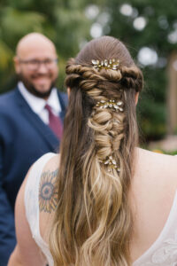 Bride and Groom Detail Wedding Portrait